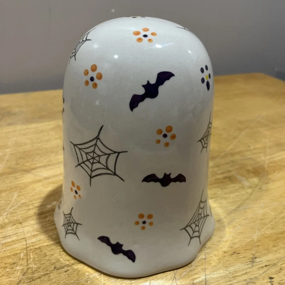 Temptations Halloween Boofetti Ghost Ceramic Sponge‎  Holder 7.25
